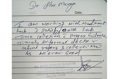 Customer testimonial