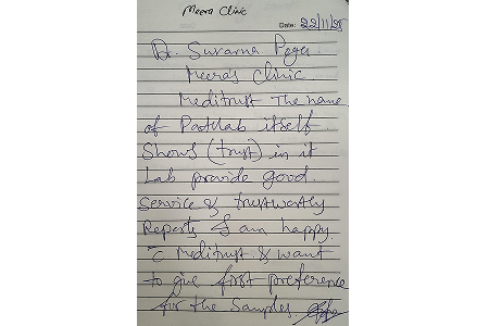 Customer testimonial