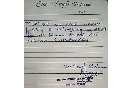 Customer testimonial