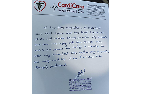 Customer testimonial