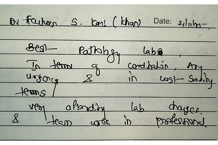 Customer testimonial